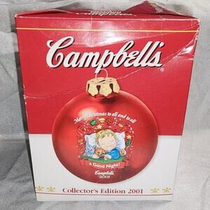 2001 Campbell's Collector Edition Happy Holiday Christmas Ornament